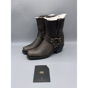 Frye Harness 8R (Color Smoke) Sz 6M Leather Riding Biking Motorcycle Boot Women
